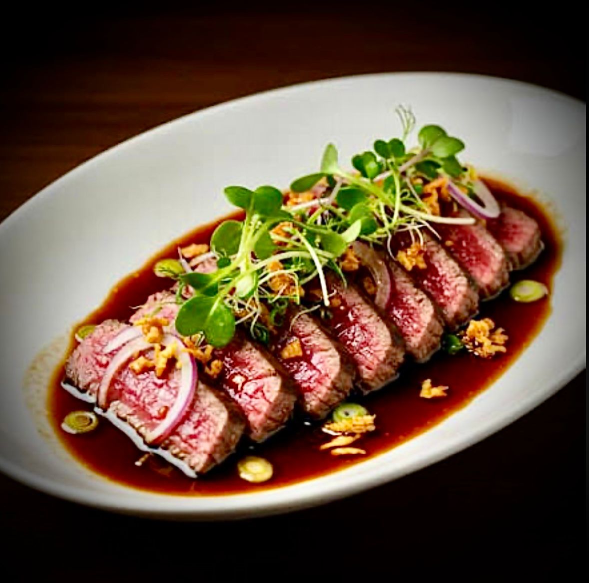 Premium beef tartare — private jet catering Cannes LFMD