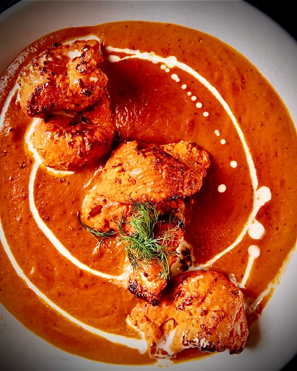 Chef-crafted butter chicken for inflight catering Marseille Provence LFML