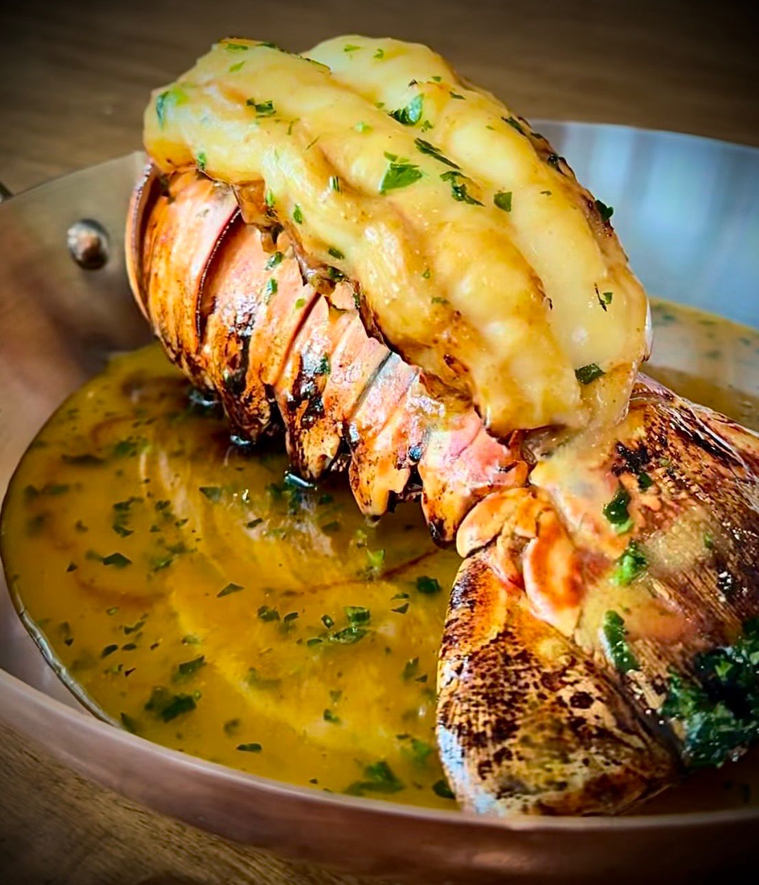 VIP inflight lobster thermidor at Nice Cote d'Azur Airport LFMN